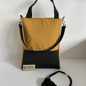 Borsa e collana nero ocra